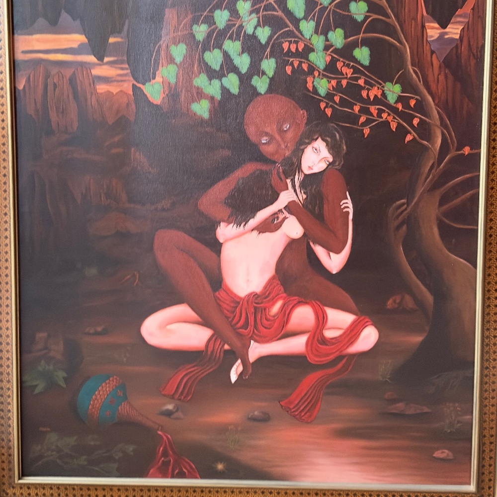 Original Painting by August Pasarya. Sorrow!